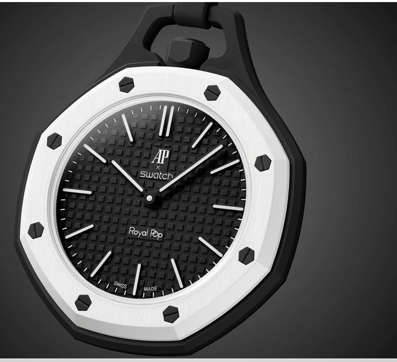 Royal Pop Pure Black pocket watch