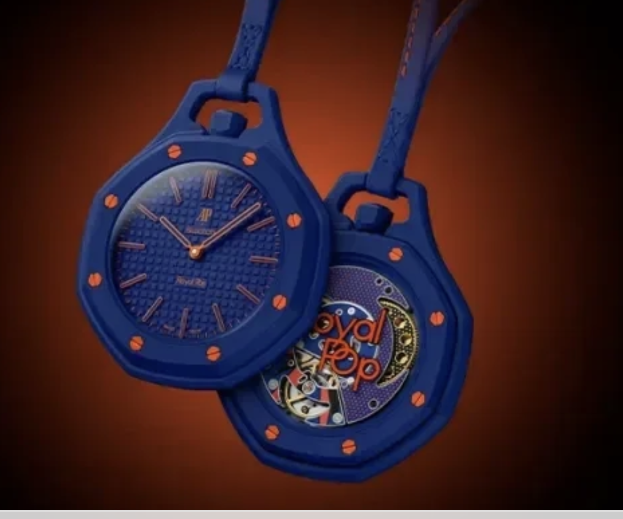 Royal Pop Navy Pop pocket watch